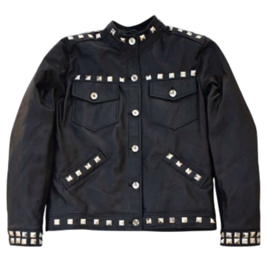 Black Synth Star Fortnite Leather Jacket Black Synth Star Fortnite Leather Jacket