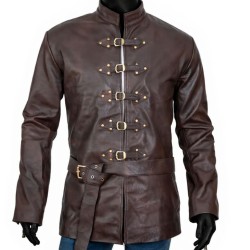 Game Of Thrones Jerome Flynn (Bronn) Brown Leather Coat Game Of Thrones Jerome Flynn (Bronn) Brown Leather Coat