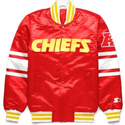 Kansas City Chiefs Cheerleaders Red Varsity Jacket