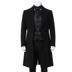 Crimson Peak 2015 Tom Hiddleston (Thomas Sharpe) Black Coat Crimson Peak 2015 Tom Hiddleston (Thomas Sharpe) Black Coat