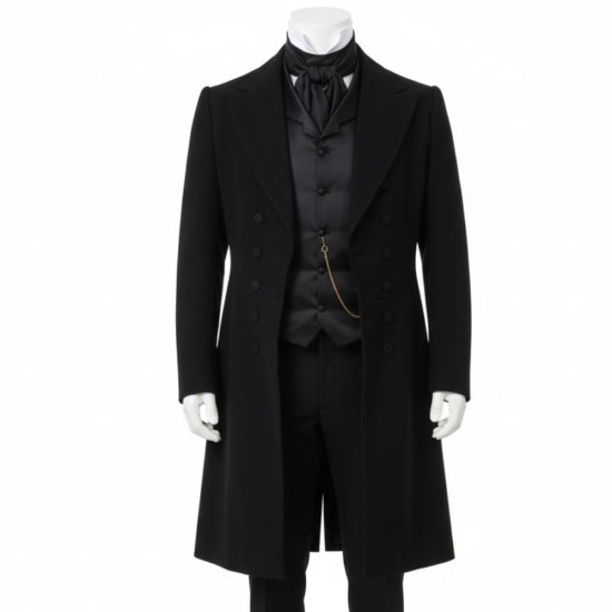 Crimson Peak 2015 Tom Hiddleston (Thomas Sharpe) Black Coat Crimson Peak 2015 Tom Hiddleston (Thomas Sharpe) Black Coat