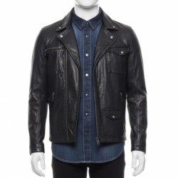 Cristiano Ronaldo Black Leather Jacket