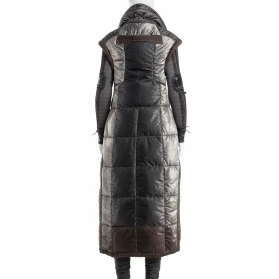 Cyberpunk 2077 Brigitte Silver Puffer Coat