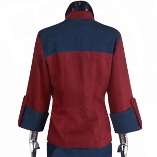 Cyberpunk 2077 V (Female Player) Red Leather Blazer