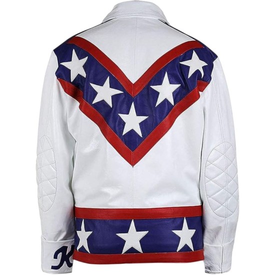 Daredevil Evel Knievel White Motorcycle Jacket Daredevil Evel Knievel White Motorcycle Jacket