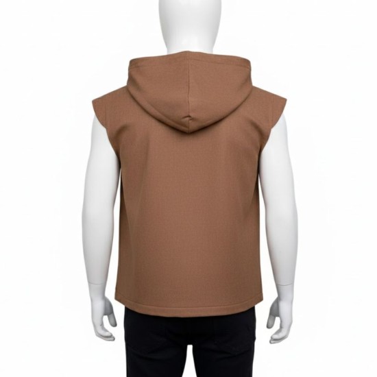 Andor Cassian Andor (Diego Luna) Brown Hooded Vest Andor Cassian Andor (Diego Luna) Brown Hooded Vest