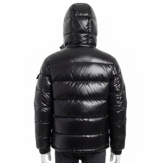 Divinity Eddie Alcazar Black Puffer Jacket Divinity Eddie Alcazar Black Puffer Jacket