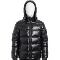 Divinity Eddie Alcazar Black Puffer Jacket Divinity Eddie Alcazar Black Puffer Jacket