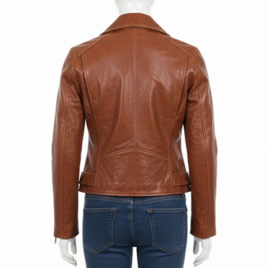 Emma Watson Brown Leather Jacket Emma Watson Brown Leather Jacket