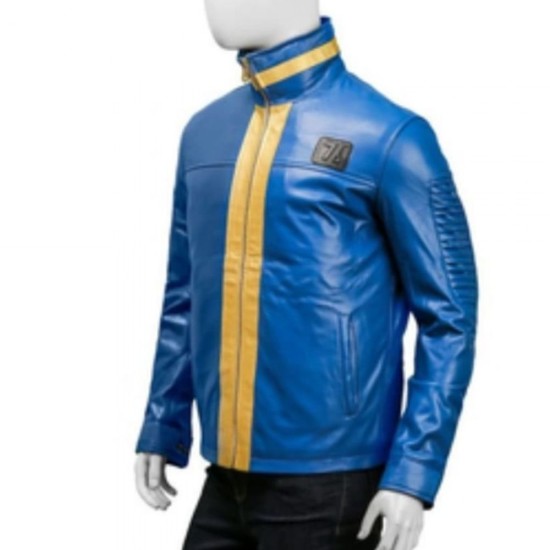 Fallout 76 Blue Leather Jacket