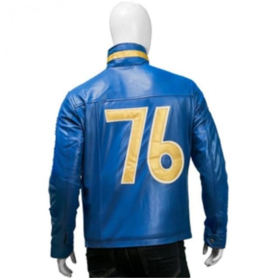Fallout 76 Blue Leather Jacket