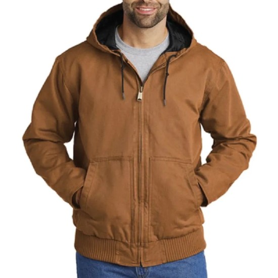 Fanum Brown Hooded Jacket Fanum Brown Hooded Jacket