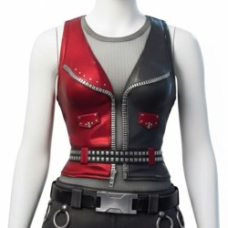 Fortnite Chopper Red and Black Vest Fortnite Chopper Red and Black Vest