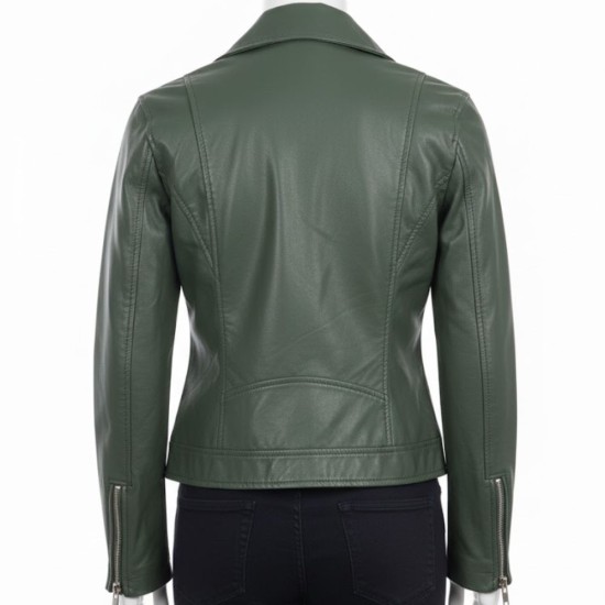 Found Lacey Quinn (Gabrielle Walsh) Green Leather Jacket Found Lacey Quinn (Gabrielle Walsh) Green Leather Jacket