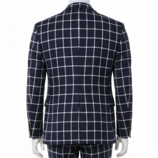 Greg Olsen Black Plaid Coat