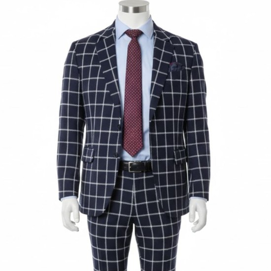 Greg Olsen Black Plaid Coat