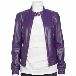 Hannah Montana Purple Leather Jacket Hannah Montana Purple Leather Jacket