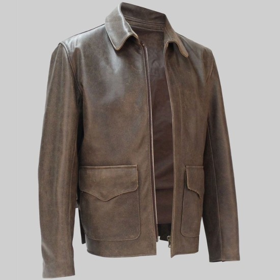 Indiana Jones and the Dial of Destiny (Harrison Ford) Brown Leather Jacket