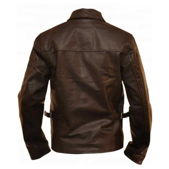 Indiana Jones Harrison Ford Brown Leather Jacket