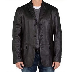 The Expendables Iko Uwais Black Leather Blazer The Expendables Iko Uwais Black Leather Blazer