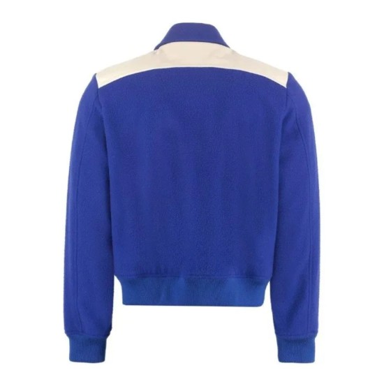 Jalen Hurts Amiri Blue Varsity Jacket Jalen Hurts Amiri Blue Varsity Jacket