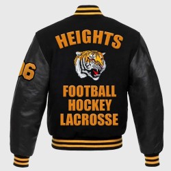 Jason Daniel Kelce Black Varsity Jacket