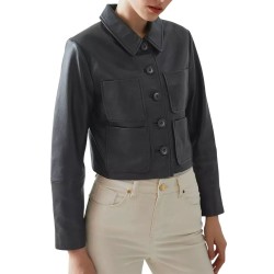 Wednesday Jenna Ortega (Goody Addams) Leather Jacket