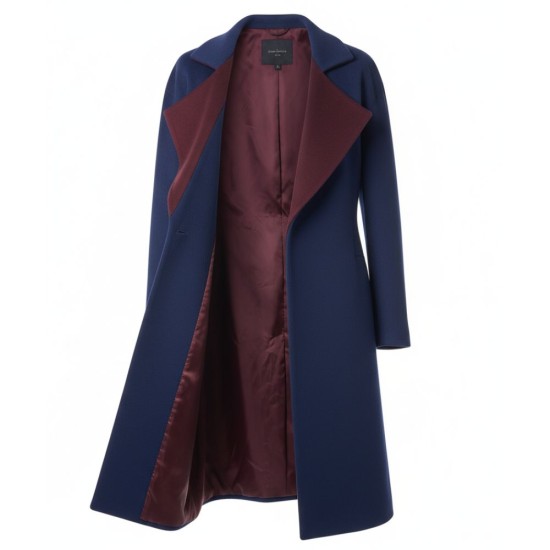 Mystic Christmas Juniper Jones (Jessy Schram) Blue Coat