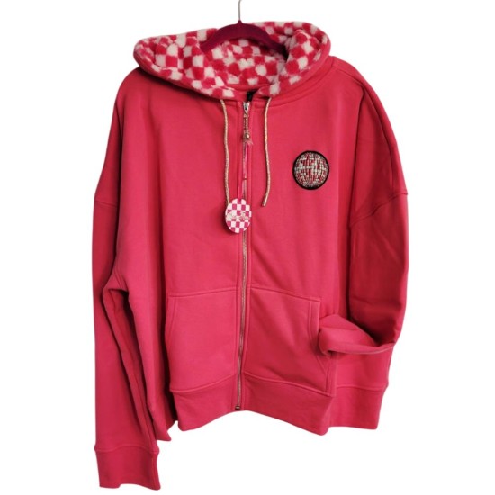 Just Trish Pink Hoodie For Women Just Trish Pink Hoodie For Women