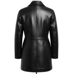 Kylie Jenner's Black Leather Coat Kylie Jenner's Black Leather Coat