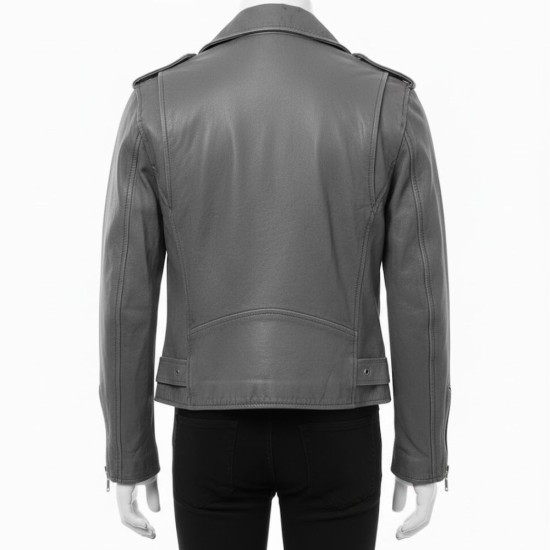 Lady Gaga Filming HBO Leather Jacket