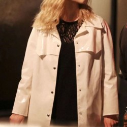 Last Night in Soho Eloise (Thomasin Mckenzie) White Leather Coat Last Night in Soho Eloise (Thomasin Mckenzie) White Leather Coat