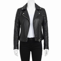 Michelle Keegan Manchester Street Style Black Leather Jacket Michelle Keegan Manchester Street Style Black Leather Jacket