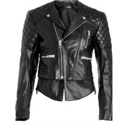 Miranda Kerr Balenciaga Quilted Leather Jacket Miranda Kerr Balenciaga Quilted Leather Jacket