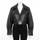 Molly-Mae Hague Black Cropped Biker Leather Jacket Molly-Mae Hague Black Cropped Biker Leather Jacket