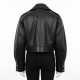 Molly-Mae Hague Black Cropped Biker Leather Jacket Molly-Mae Hague Black Cropped Biker Leather Jacket