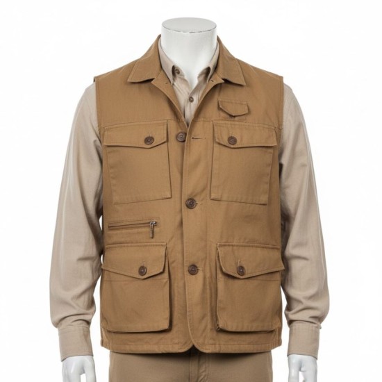 Kraven The Hunter Russell Crowe Brown Vest Kraven The Hunter Russell Crowe Brown Vest