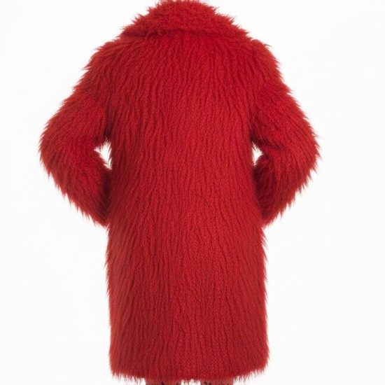 Great British Bake Off Noel Fielding Red Fur Coat