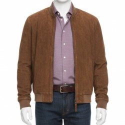 Old Dads 2023 Mike Richards (Bokeem Woodbine) Suede Brown Jacket