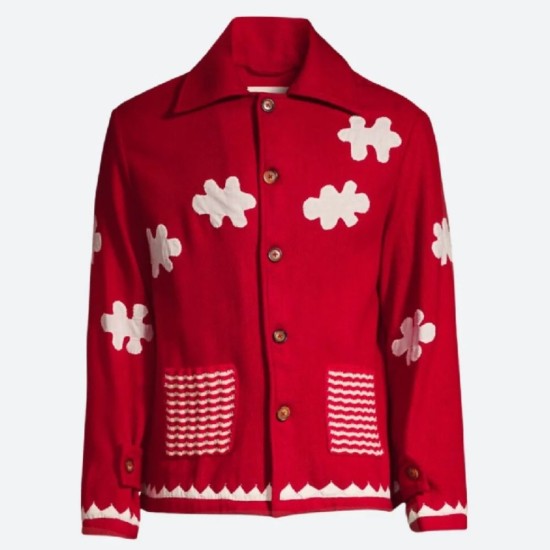 One Piece Inaki Godoy (Monkey D. Luffy) Red Wool Coat One Piece Inaki Godoy (Monkey D. Luffy) Red Wool Coat