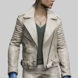 Payday 3 Pearl (Rebecca LaChance) White Leather Jacket