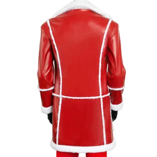 Red One J.K. Simmons (Santa Claus) leather Coat