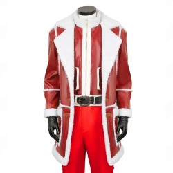 Red One J.K. Simmons (Santa Claus) leather Coat Red One J.K. Simmons (Santa Claus) leather Coat