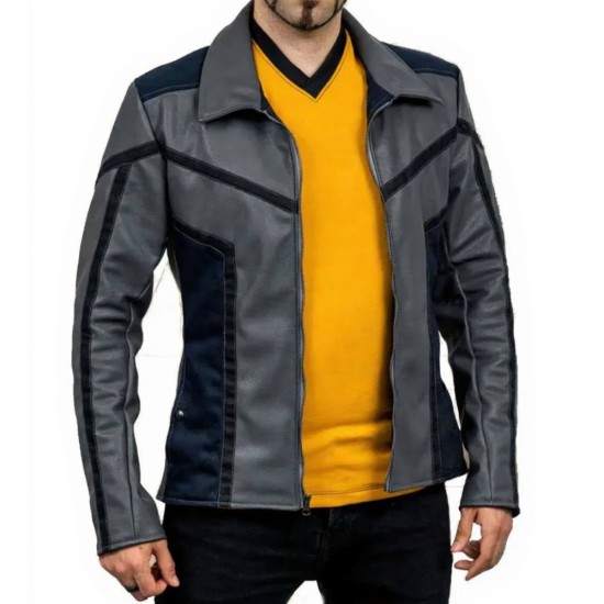Star Trek Strange New Worlds Anson Mount Leather Jacket