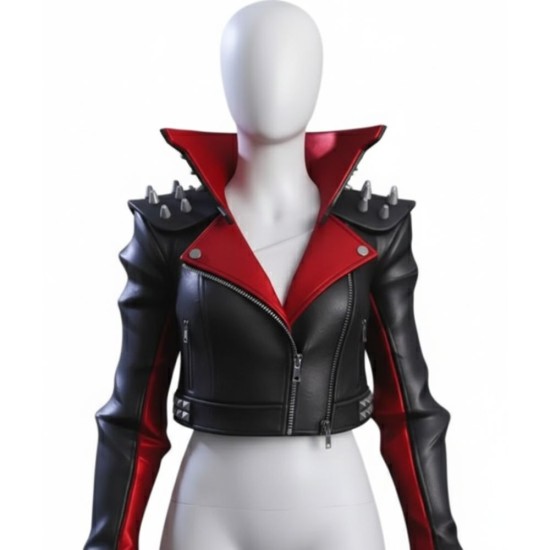 Cropped Studded Fortnite Takara Leather Jacket Cropped Studded Fortnite Takara Leather Jacket