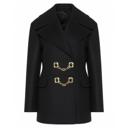 Taylor Swift Cropped Black Peacoat