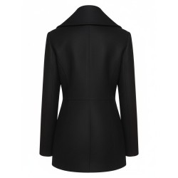Taylor Swift Cropped Black Peacoat