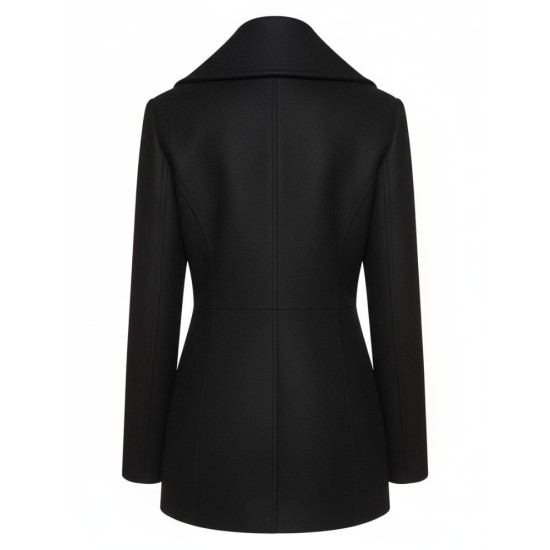 Taylor Swift Cropped Black Peacoat Taylor Swift Cropped Black Peacoat