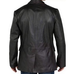 The Expendables Iko Uwais Black Leather Blazer