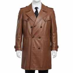 The Long Shadow 2023 Dc John Nunn (Kris Hitchen) Brown Leather Coat The Long Shadow 2023 Dc John Nunn (Kris Hitchen) Brown Leather Coat